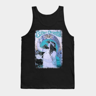 Art Nouveau - Bitter Oriental Alphonse Mucha Vintage Tank Top